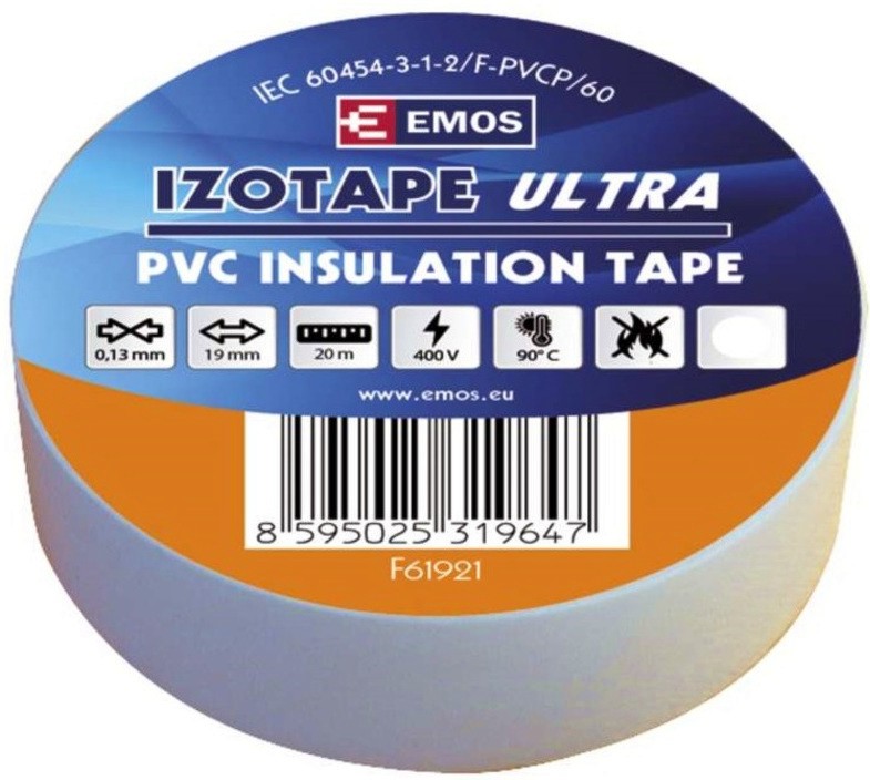 PVC  19 mm Emos Izotape Ultra - 10  x 20 m - 