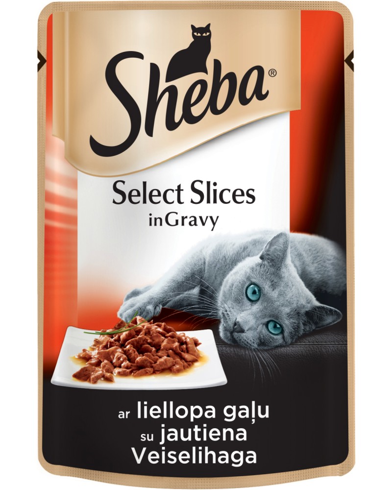 Sheba Cuisine Pouch Beef Select Slices in Gravy -           1  -  85 g - 