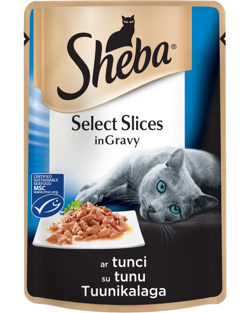 Sheba Cuisine Pouch Tuna Select Slices in Gravy -           1  -  85 g - 