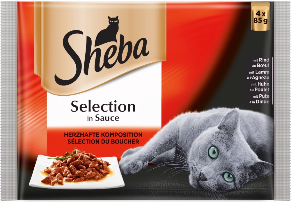 Sheba Cuisine Pouch Meat Menu Selection in Sauce -            1  -   4  x 85 g - 
