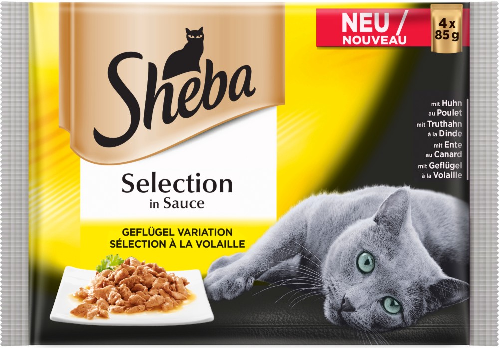 Sheba Cuisine Pouch Poultry Menu Selection in Sauce -             1  -   4  x 85 g - 