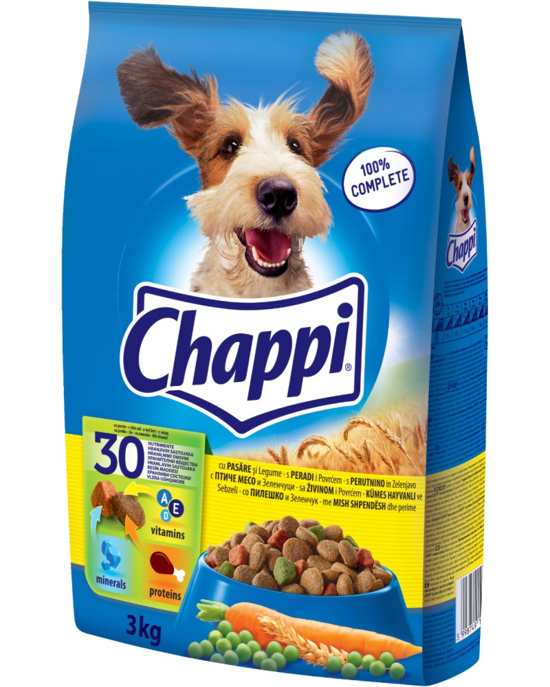 Chappi Dry Chicken Adult -           -   3 kg  13.5 kg - 