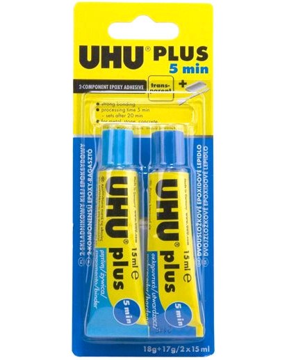    UHU Plus 5 minutes - 2  15 ml - 
