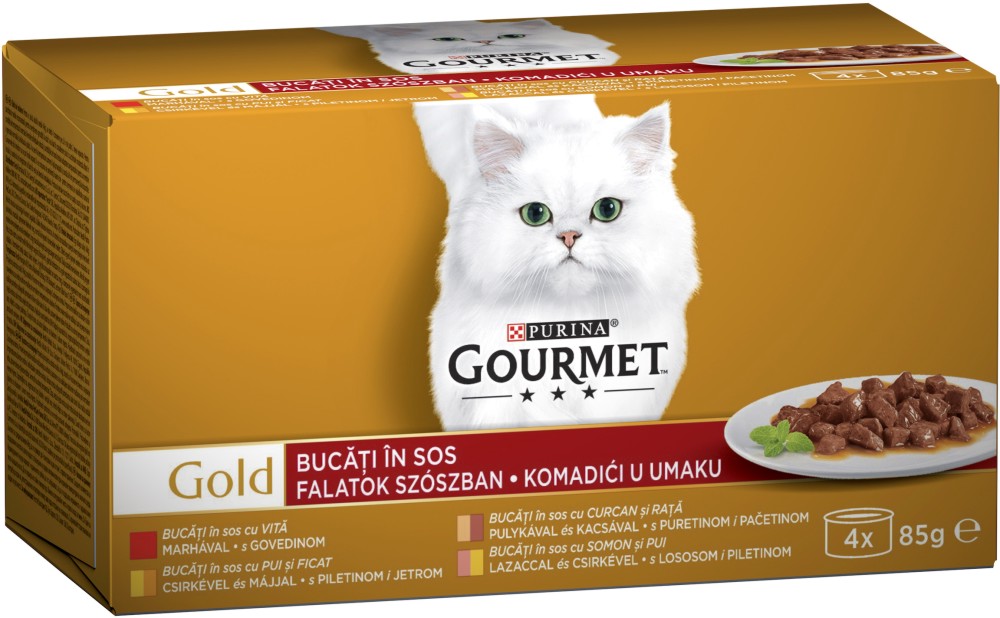    Gourmet - 4 x 85 g,       ,   Gold,   1  - 
