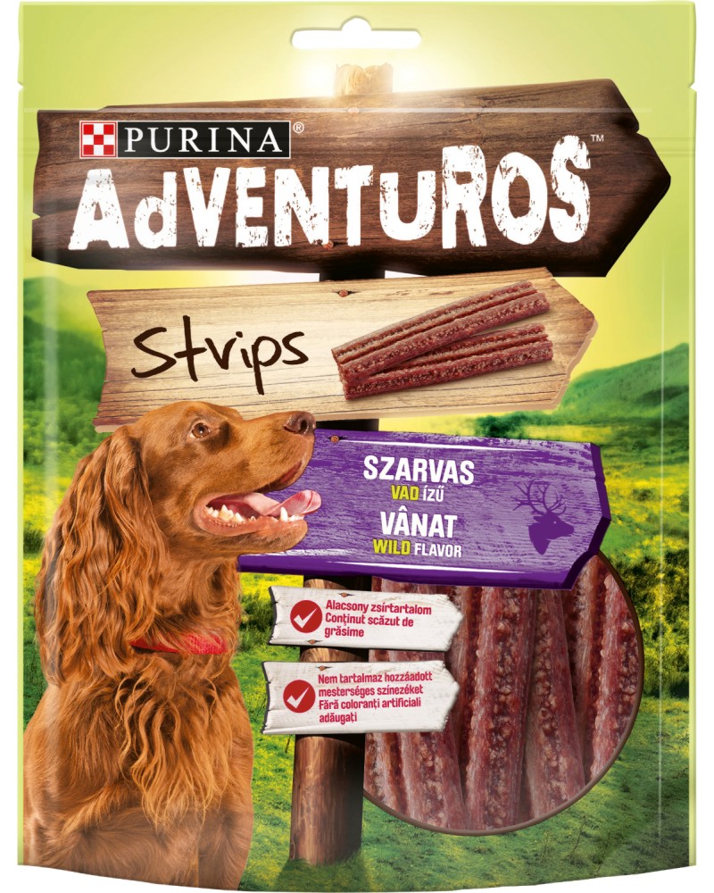 Adventuros Strips Venison Wild Flavour -            -   90 g - 