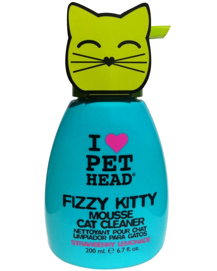 Pet Head Fizzy Kitty Mousse Cat Cleaner -        -   200 ml - 