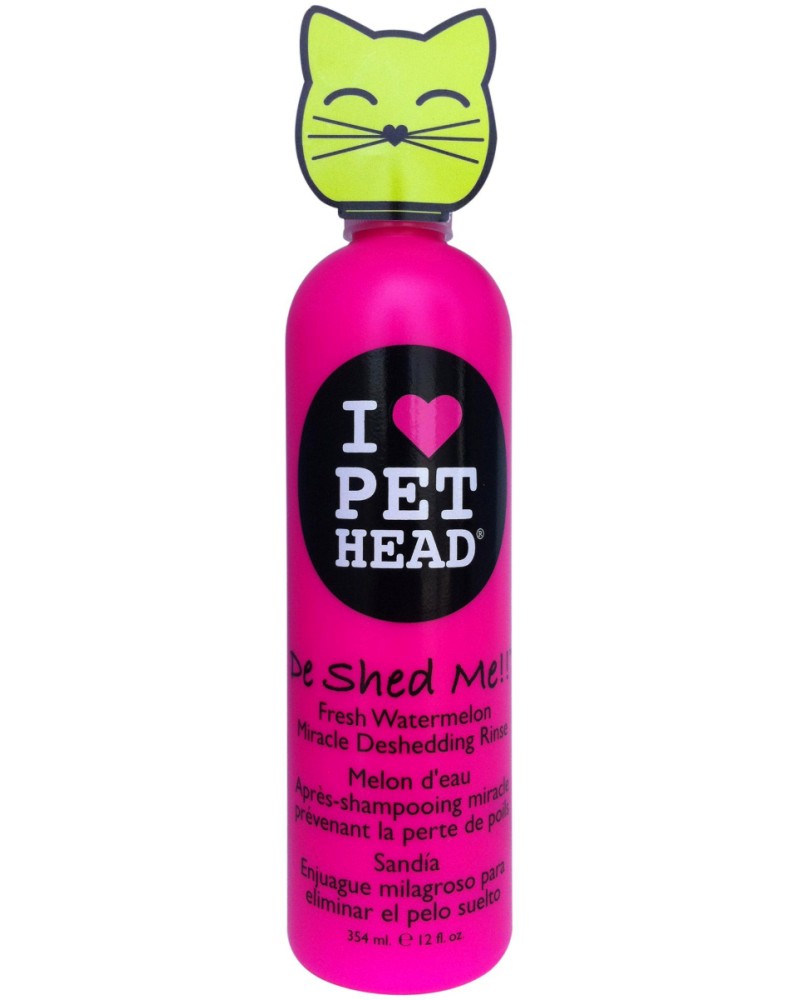 Pet Head De Shed Me Cat Rinse -          -   354 ml - 