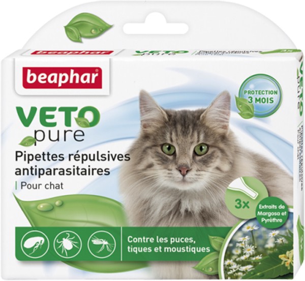     Beaphar Veto Pure Bio Spot On Cat - 3  x 8 ml - 