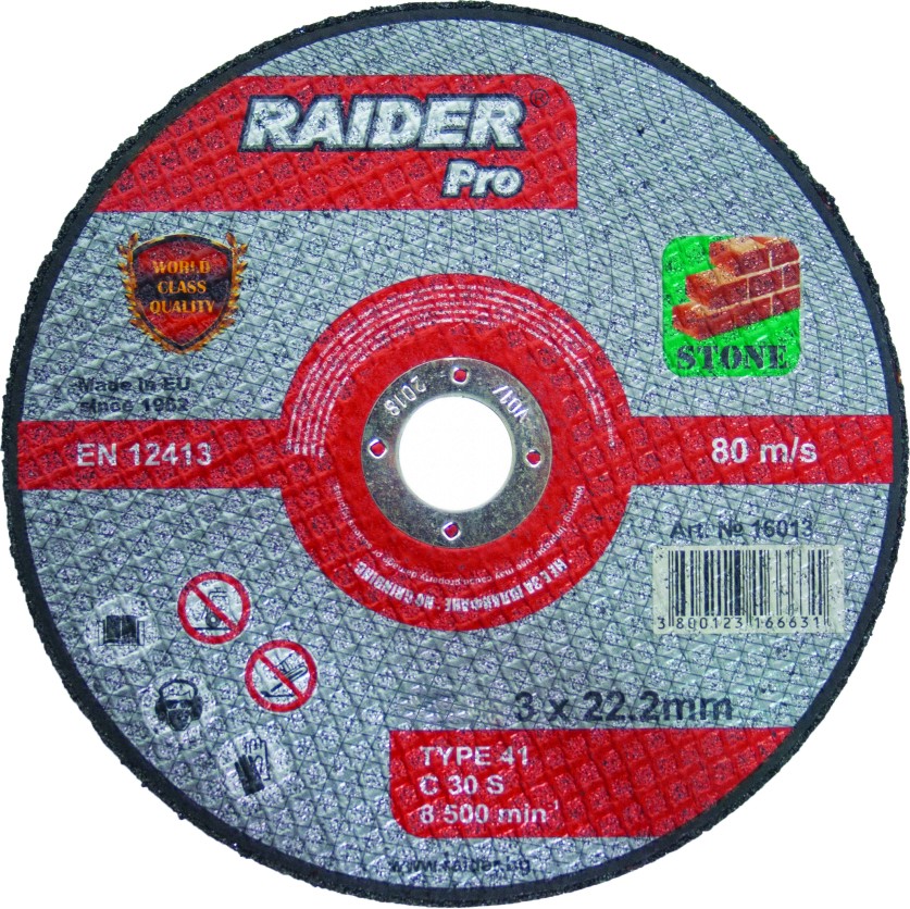    Raider - ∅ 180 / 3 / 22.2 mm   Pro - 