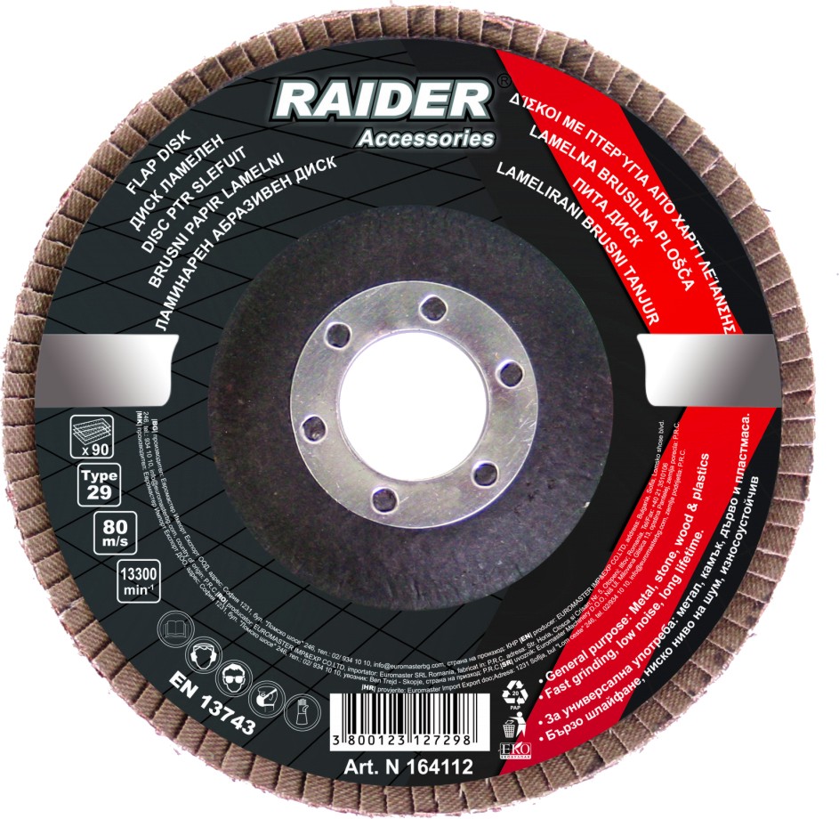   Raider - ∅ 115 x 22 mm   Power Tools - 