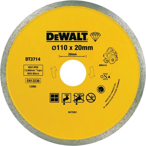     DeWalt - ∅ 110 / 20 / 1.6 mm   Diamond Edge - 