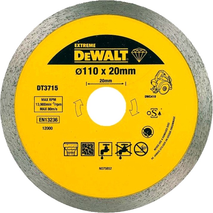     DeWalt - ∅ 110 / 20 / 1.6 mm    Extreme - 