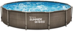Басейн с метална конструкция Polygroup Summer Waves - С филтърна помпа от серията Metal Frame - басейн