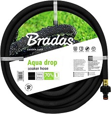 Сълзящ маркуч ∅ 1/2" Bradas Aqua Drop - 7.5 m с конектори - 
