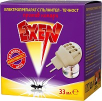 Електрическо устройство срещу комари Exen - С течен пълнител - 