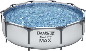 Кръгъл сглобяем басейн Bestway Max - С филтърна помпа от серията Steel Pro - басейн